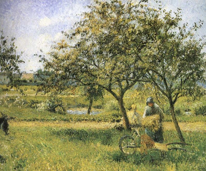 Camille Pissarro Wheelbarrow France oil painting art